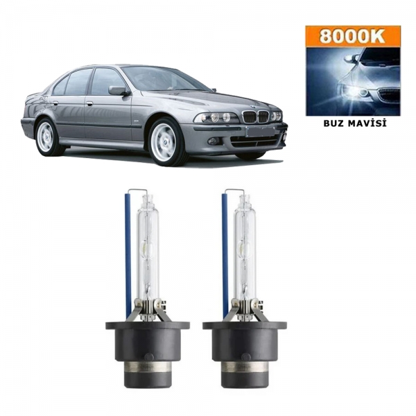 BMW 5 Serisi E39 1996-2003 D2S / D2R 8000K Buz Mavisi HID Xenon Ampul 2 Adet